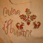 grille broderie automne