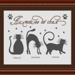 grille broderie chat