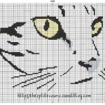 grille broderie chat