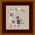 grille broderie chat