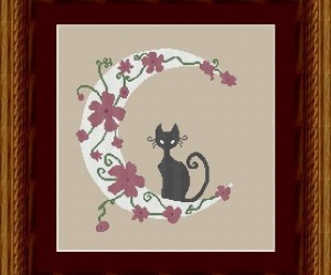 grille broderie chat