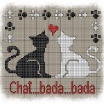 grille broderie chat