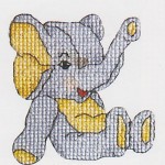grille broderie elephant