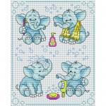 grille broderie elephant