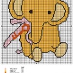 grille broderie elephant