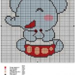 grille broderie elephant