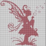 grille broderie fée