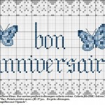 grille broderie joyeux anniversaire