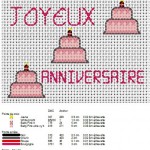grille broderie joyeux anniversaire