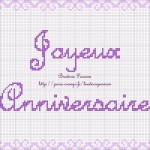 grille broderie joyeux anniversaire