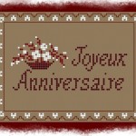 grille broderie joyeux anniversaire