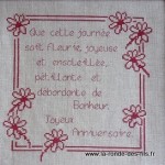 grille broderie joyeux anniversaire