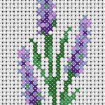 grille broderie lavande