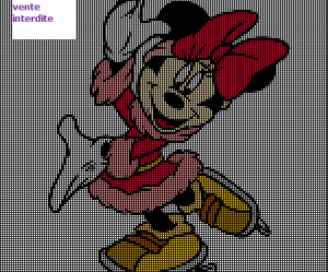 grille broderie minnie