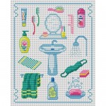 grille broderie salle de bain