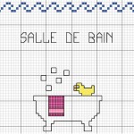 grille broderie salle de bain