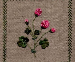 modèle broderie au ruban