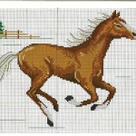 modèle broderie cheval