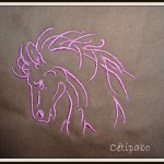 modèle broderie cheval