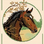 modèle broderie cheval