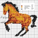 modèle broderie cheval