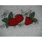 modèle broderie fraise