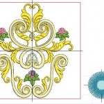 modèle broderie moderne