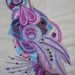 modèle broderie moderne