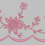 modèle broderie moderne