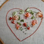 modèle broderie ruban de soie