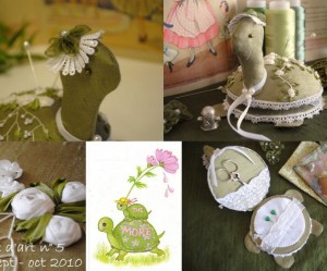 modèle broderie tortue