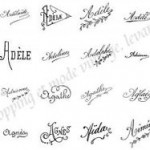 modèle pour broder un prénom