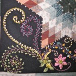 motif broderie au ruban