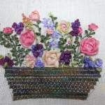 motif broderie au ruban