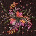 motif broderie au ruban