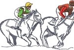 motif broderie cheval