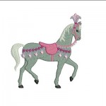 motif broderie cheval
