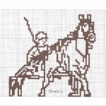 motif broderie cheval