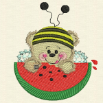 motif broderie machine ourson