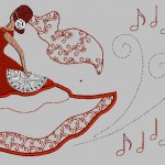 motif broderie orientale gratuit