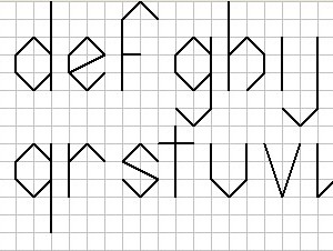 patron broderie alphabet