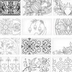 patron broderie richelieu