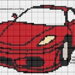 grille broderie ferrari