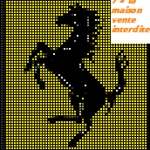 grille broderie ferrari