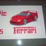 grille broderie ferrari