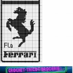 grille broderie ferrari