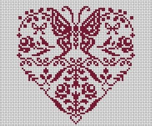 grille broderie fleur gratuite