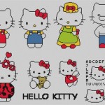 grille broderie hello kitty