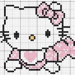 grille broderie hello kitty