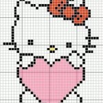grille broderie hello kitty